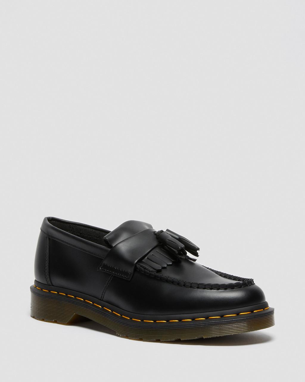 MOCASSINS ADRIAN YELLOW STITCH EN CUIR SMOOTH À PAMPILLES
